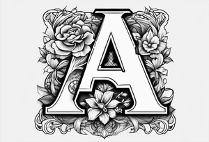 five letter a's tattoo idea