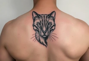 black cat tattoo idea