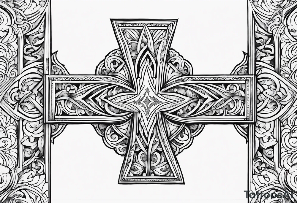 Norwegian cross tattoo idea