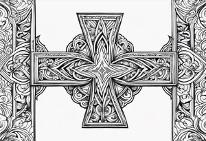 Norwegian cross tattoo idea