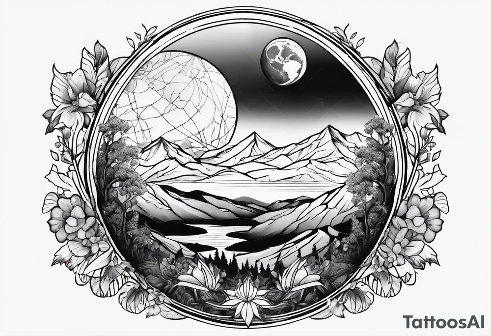 Earth tattoo idea