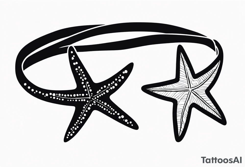 Starfish wrist wrap tattoo idea