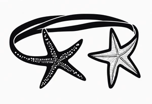 Starfish wrist wrap tattoo idea