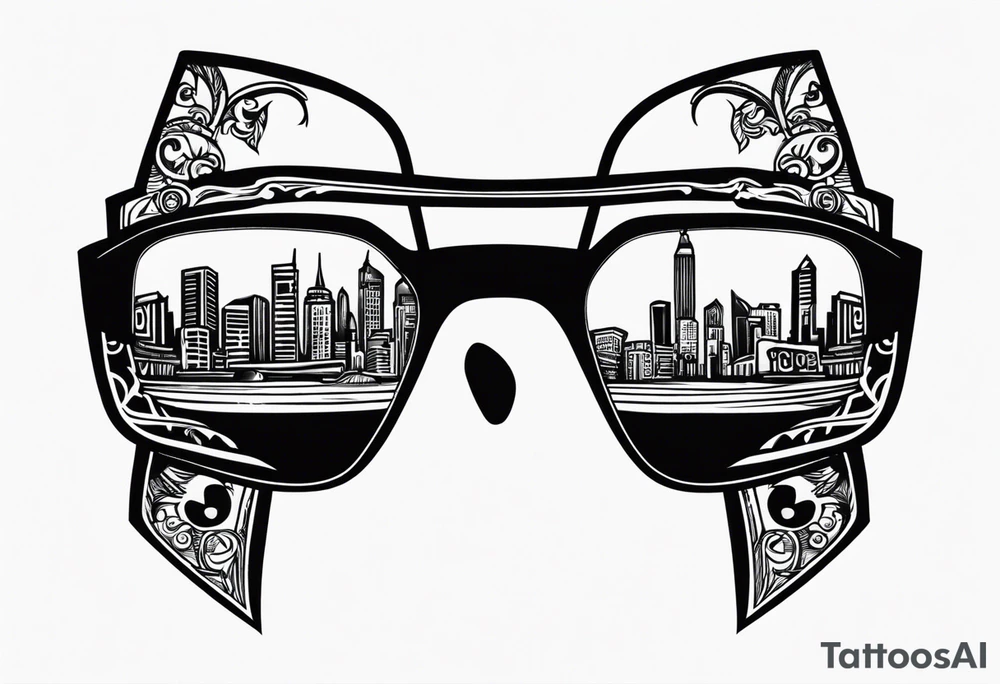 Officer Sunglasses tattoo idea