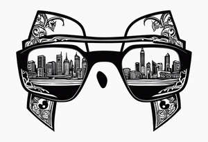 Officer Sunglasses tattoo idea