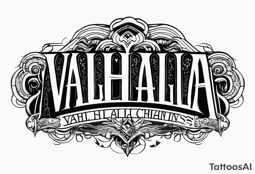 Valhalla chains dark cloud tattoo idea