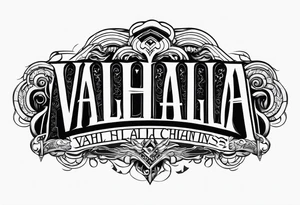 Valhalla chains dark cloud tattoo idea
