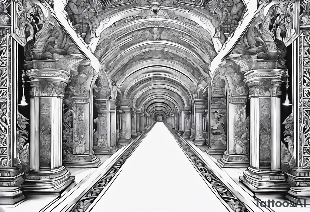 um tunel tattoo idea