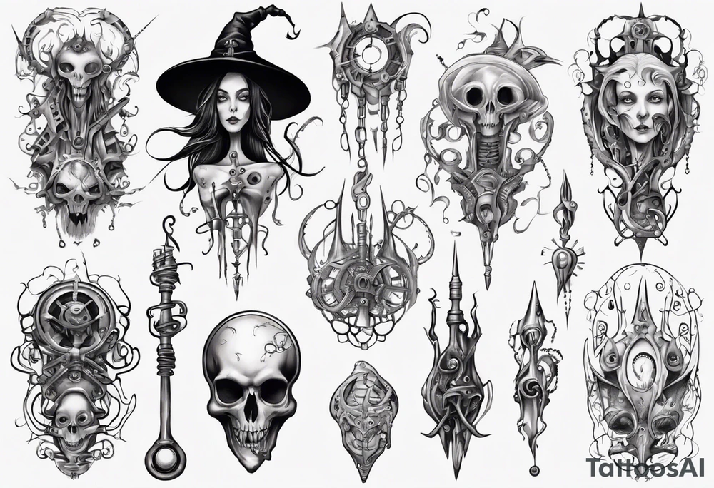 witch tattoo idea