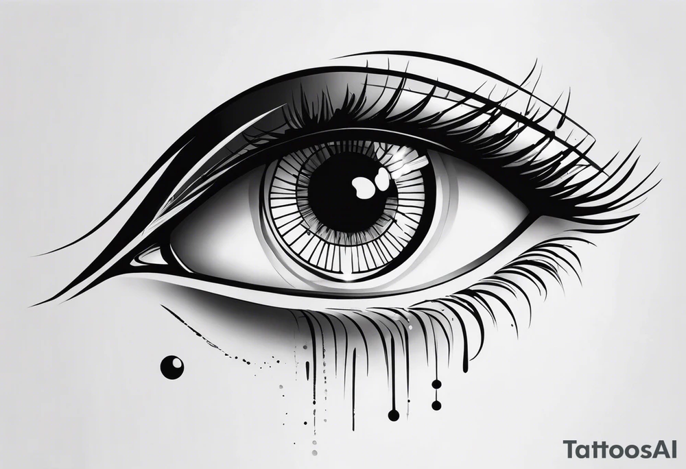 Artistic Eye tattoo idea