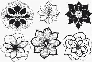 floral leg sleeve tattoo idea