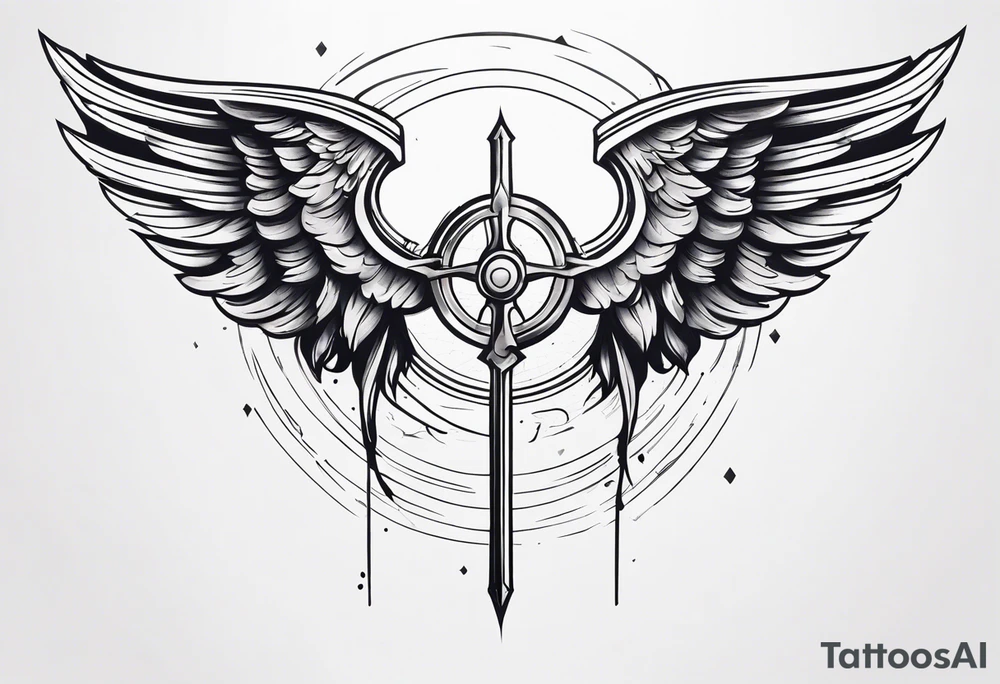 Valkyrie wings tattoo idea