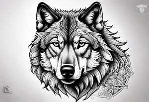 Stoic Wolf tattoo idea