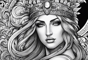 full left arm sleeve with greek mythology tattoo idea
