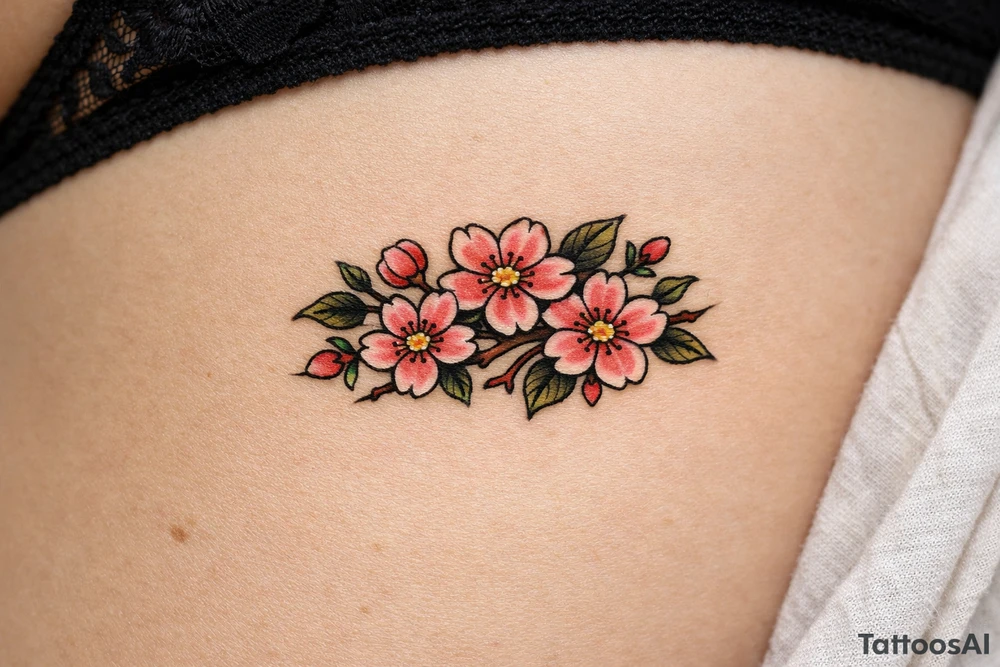 Cherry blossoms tattoo idea