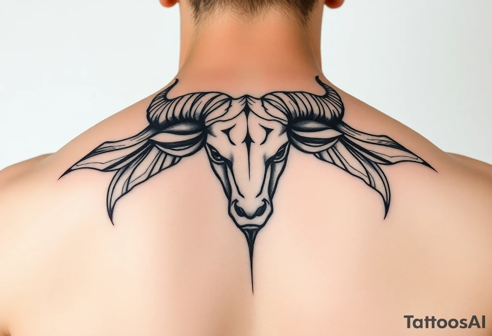 symbol of taurus horoscope tattoo idea