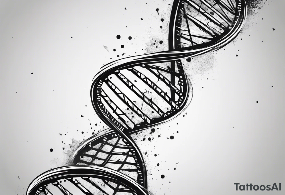 Dna strand tattoo idea