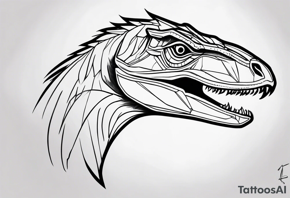 Velociraptor tattoo idea