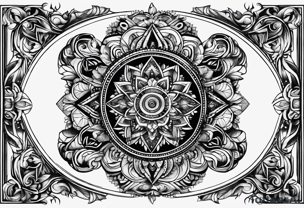 illusione ottica tattoo idea