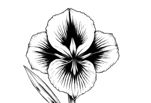 Large gladiolus tattoo idea