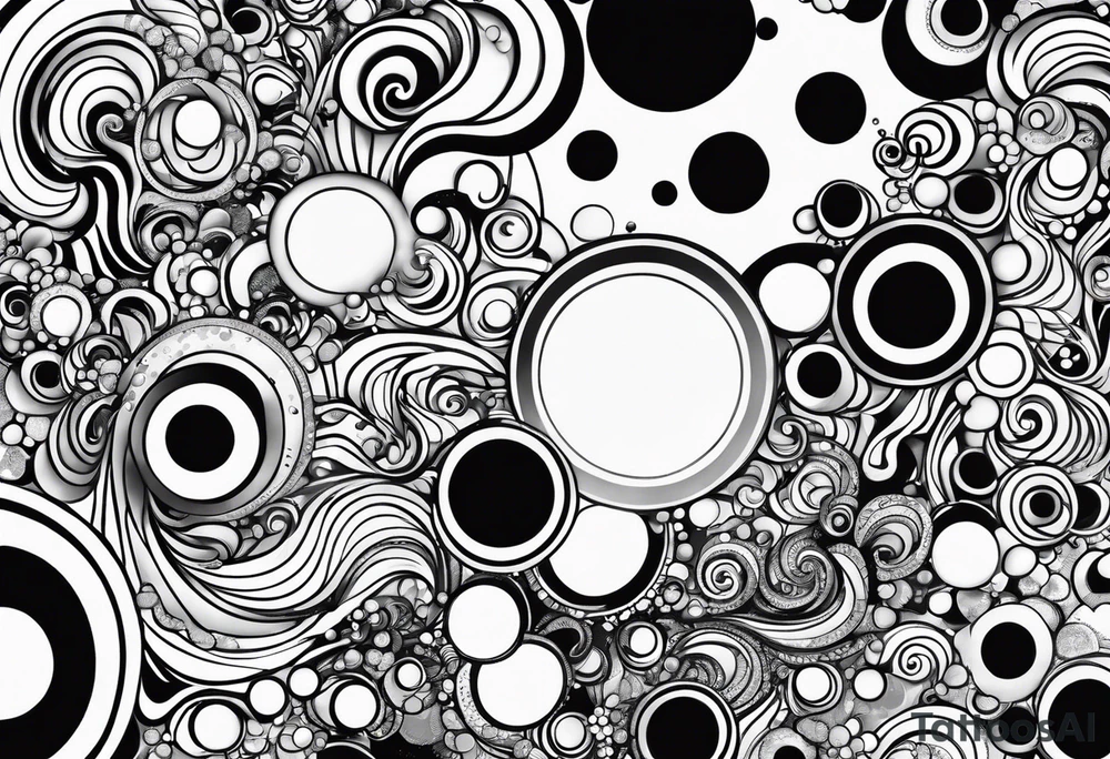 bubbles swirl tattoo idea