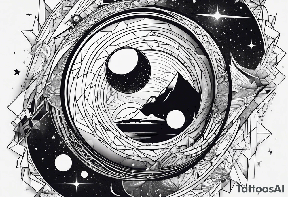 Galaxy tattoo idea