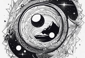Galaxy tattoo idea