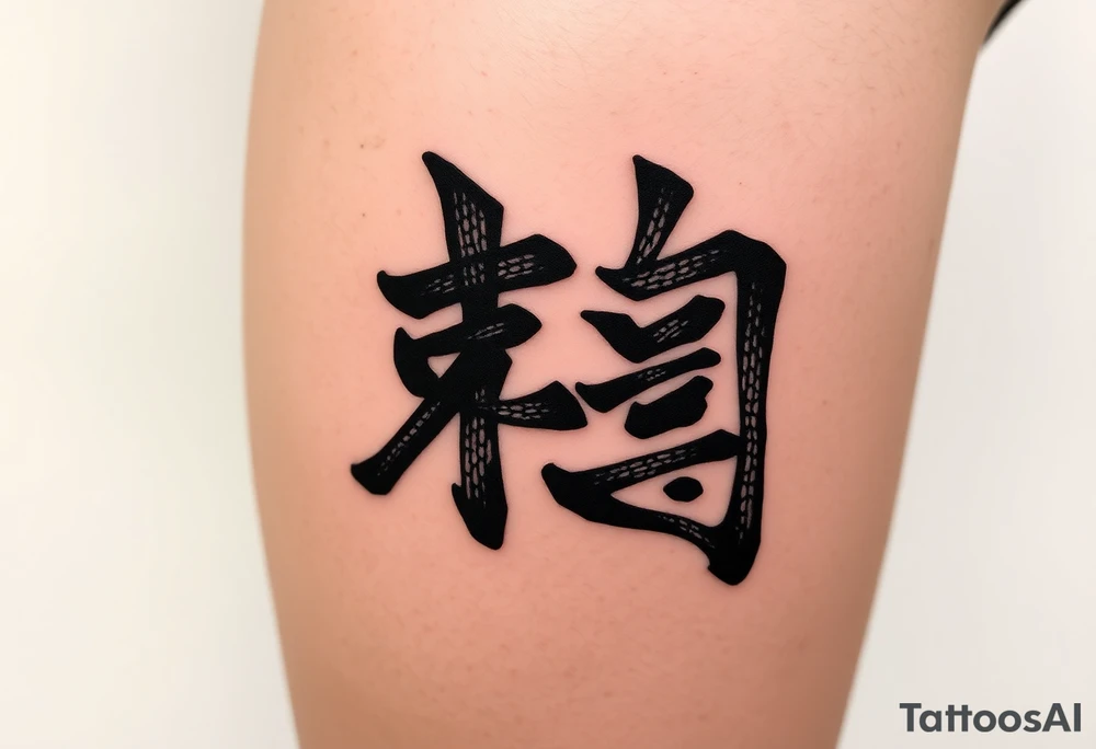 30 12 2006 in kanji sosho for a man tattoo idea