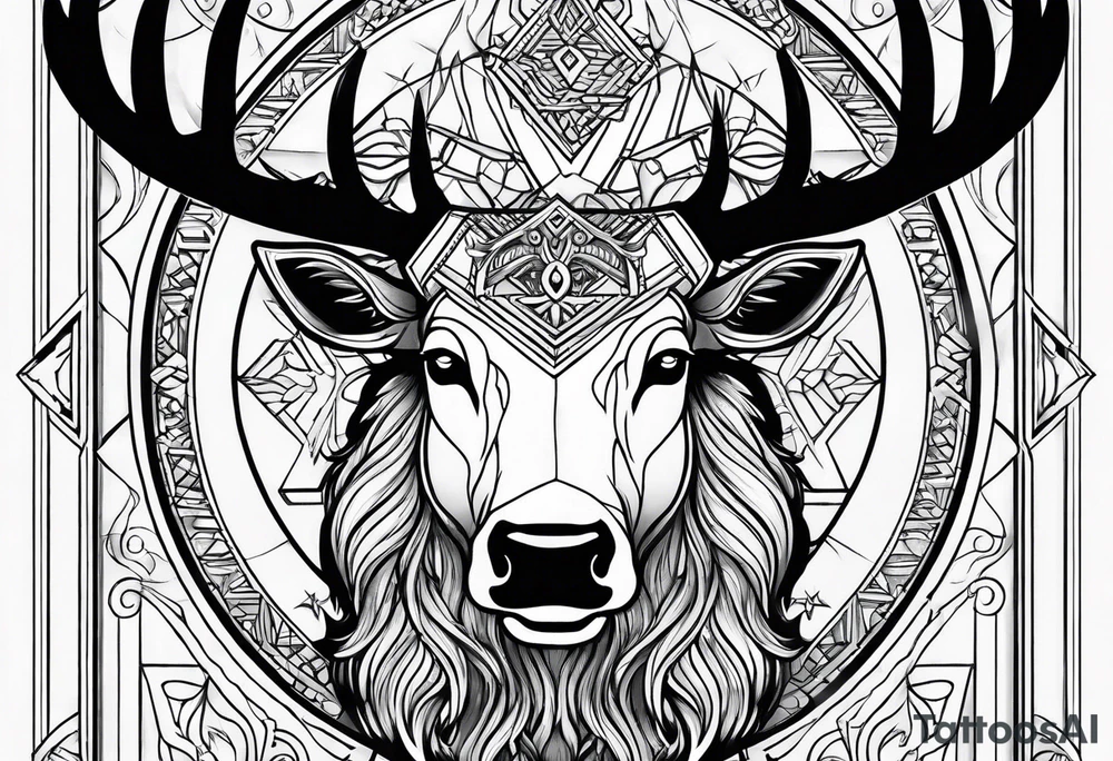 Cerf eiktirnir tattoo idea