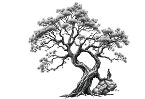 People picking tree tattoo idea