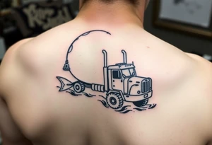 Tattoo for trucks, fishing and anime tattoo idea