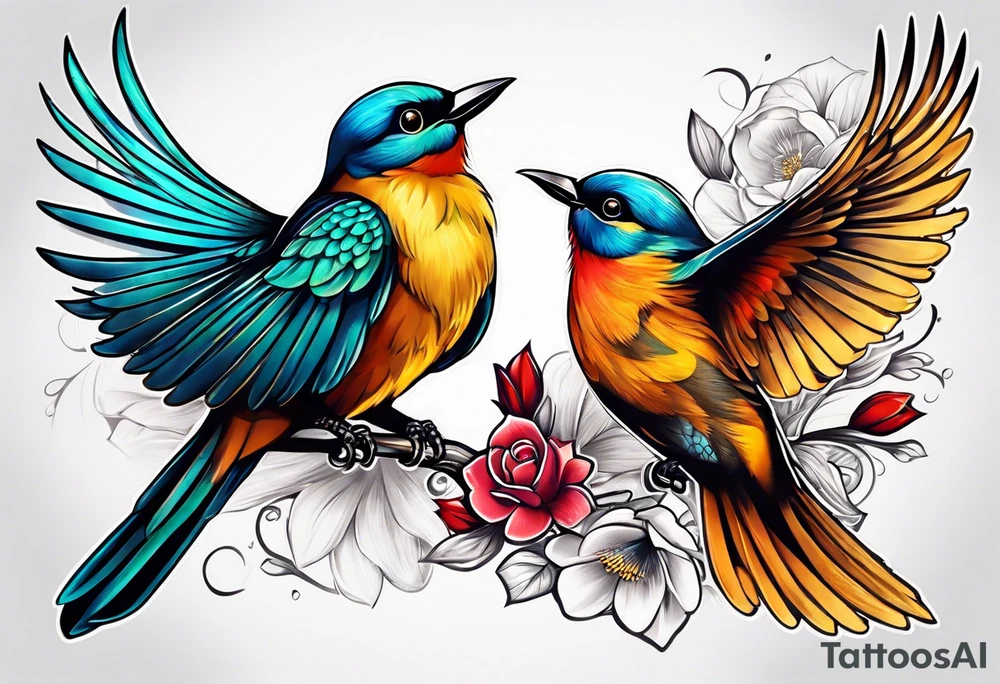 Birds tattoo idea