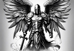 archangel warrior tattoo idea