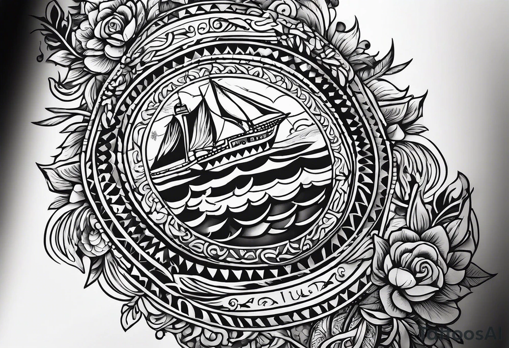Mexican American inspired Tattoo that incorporates love for family and importance of building wealth. Include elements of the pacific northwest tattoo idea