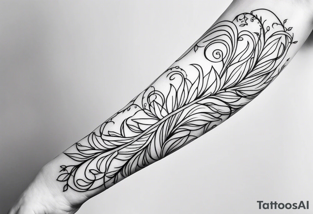Sleeve tattoo. Vines wrapping around the upper arm. tattoo idea