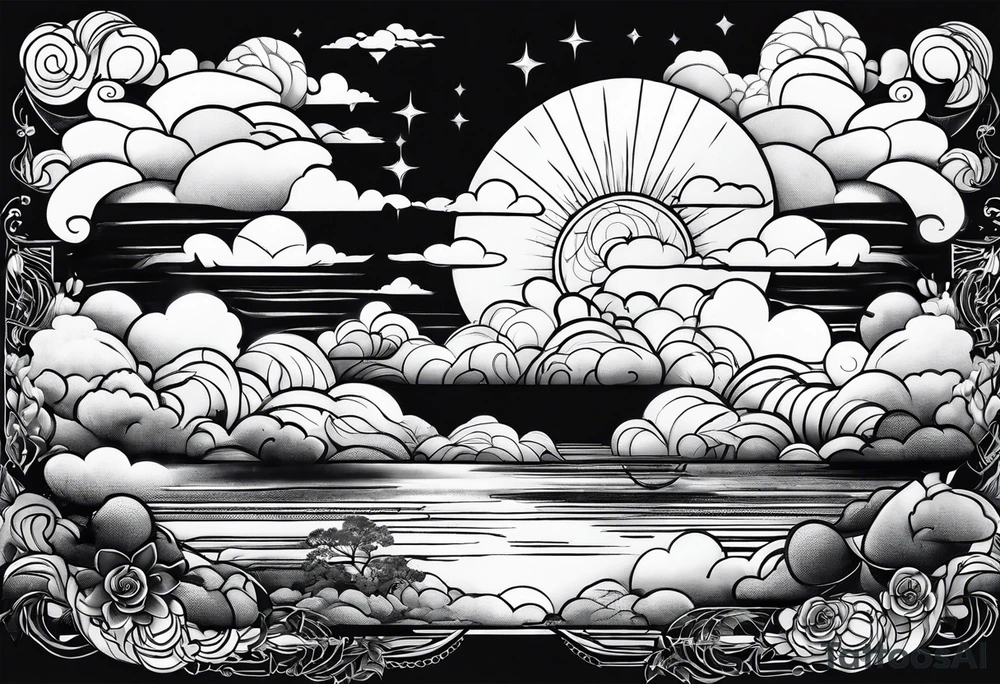 clouds irezumi tattoo idea