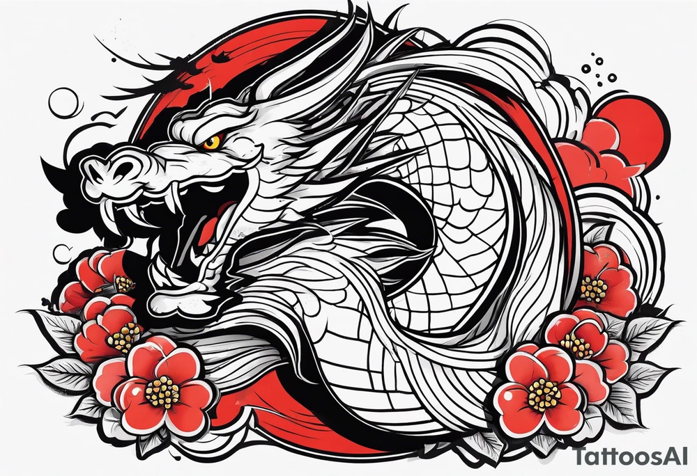 DRAGO GIAPPONESE DA FARE SU UN BRACCIO tattoo idea