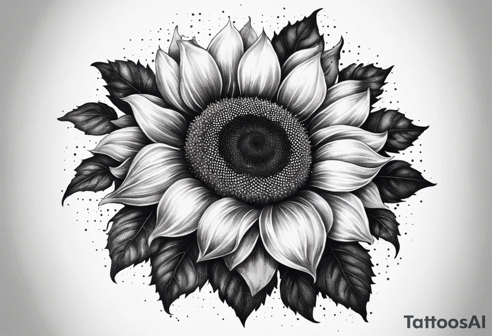 Sunflower for a male tattoo tattoo idea