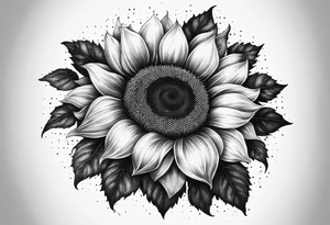 Sunflower for a male tattoo tattoo idea