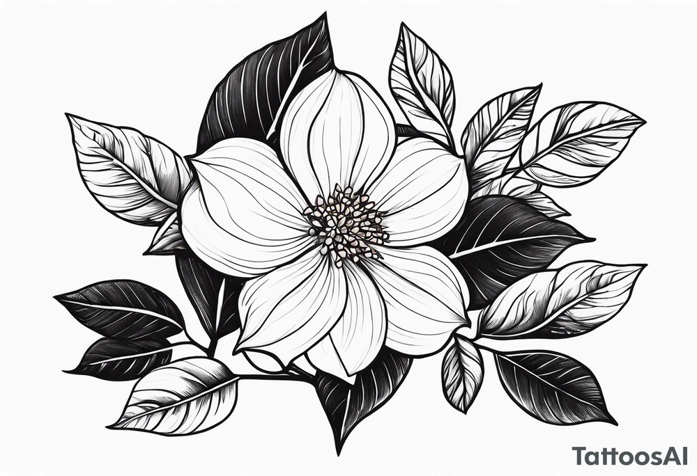 ramo de flor cerejera na canela tattoo idea