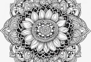 Mandala flower full back tattoo tattoo idea