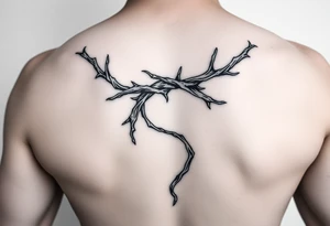 Thorn wrapped going down as a spiral tattoo idea