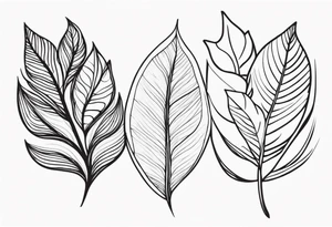 Nature-Inspired Leaves tattoo idea