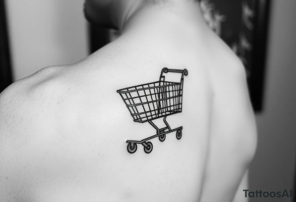 Shopping cart tattoo idea