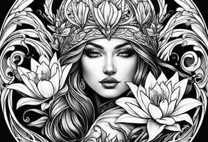 Demetrius with lillies tattoo idea