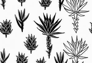 Aloe plant tattoo idea