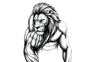 Leo who is hurt and trying to recover from addiction tattoo idea
