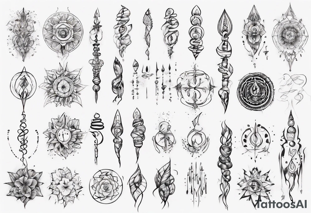 unalome tattoo idea