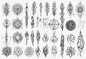 unalome tattoo idea