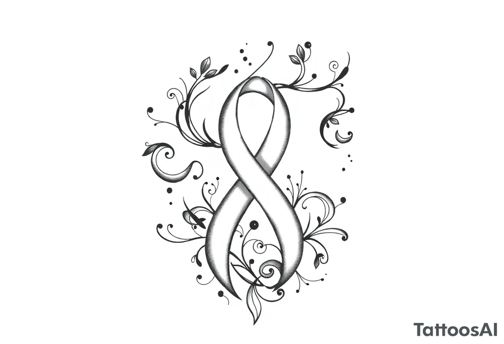 A mental health awareness tattoo for anxiety, depression and bipolar disorders tattoo idea